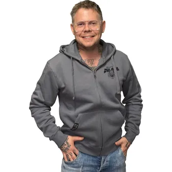 Pánská mikina Pánská mikina LEGAL LIFE Pitbull Velikosti: 5XL, Vyber si variantu: Anthrazitová se zipem