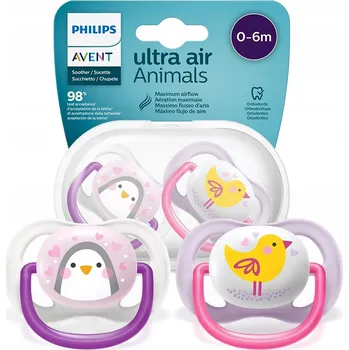 Dudlík Philips Avent ortodontický, symetrický silikonový 0+