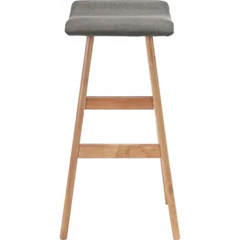 Barová židle Barová Židle VidaXL v odstínech šedé, 79 cm, látkový
