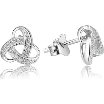 Šperk Stříbrné náušnice ve tvaru uzlu Triquetra AGUP1190 Beneto