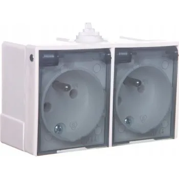 Elektrická zásuvka Hermetická Elektrická Zásuvka Ospel bílá