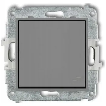vypínač Schodišťový vypínač pod omítku Karlik, odstíny šedé 27MWP-3