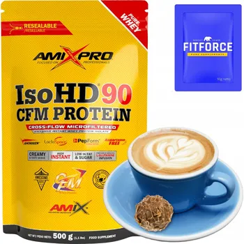 Protein Protein proteinový izolát - WPI Amix prášek 500 g čokoláda příchuť - caffe latte