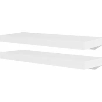 police Bílá nástěnná police, 4 kusy, 60 cm