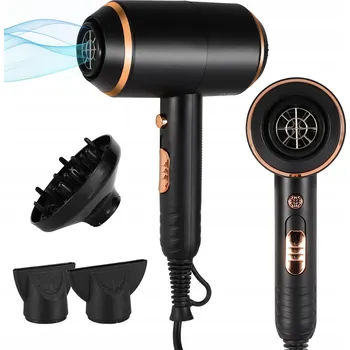 Péče o vlasy PROFESIONÁLNÍ FÉN NA VLASY SILNÝ S IONIZACÍ, DIFUZÉREM A KONCENTRÁTOREM