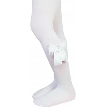 Dětské punčocháče Lilly Bling z bílého bambusového vlákna, velikost 98