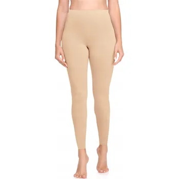 Dámské legíny Dámské dlouhé legíny legíny viskóza BLV50-147 Béžová M