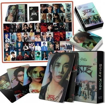 Obraz Stray Kids Karty Kolekcjonerskie Z Efektem Laserowym Do Eksponowania 55 SZT