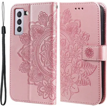 Pouzdro na mobilní telefon Flipové pouzdro Erbord pro Samsung Galaxy S21 FE, růžové