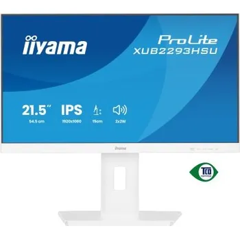 Monitor iiyama ProLite/XUB2293HSU-W7/21,5"/IPS/FHD/100Hz/1ms/Bílá/3R
