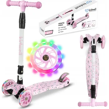 Koloběžka KIDWELL VENTO TŘÍKOLOVÁ KOLOBĚŽKA S LED KOLEČKY, NOSNOST 50 KG