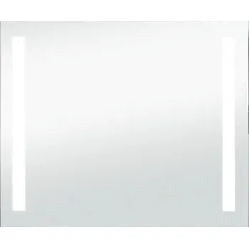 Zrcadlo Nástěnné koupelnové zrcadlo s LED, 80 x 60 cm