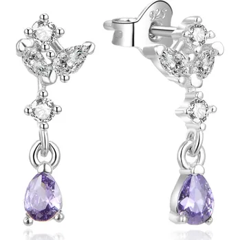 Šperk Jedinečné stříbrné náušnice se zirkony AGUP2183/AL Beneto