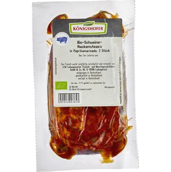 Hotové jídlo Königshofer Vepřová krkovice v paprikové marinádě cca 300 g bio BIO