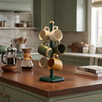 STARKE PRO GRAVA DARK GREEN ocelový stojan na hrnky