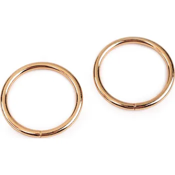 Kroužek Ø35 mm, střední, 6 růžové zlato