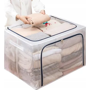 Úložný box Úložný box na Povlečení, oblečení, skládací organizér do skříně, šatníku, 24 l