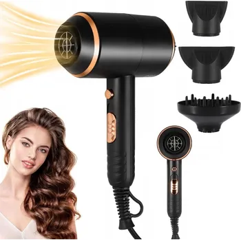 Fén PROFESIONÁLNÍ FÉN NA VLASY SILNÝ S IONIZACÍ, DIFUZÉREM A KONCENTRÁTOREM