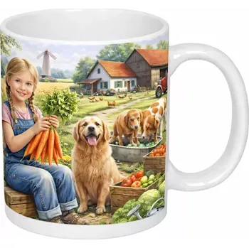 Hrnek s potiskem 330 ml léto na farmě CZ