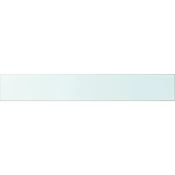 Obraz Skleněná police vidaXL čirá deska 100x15 cm