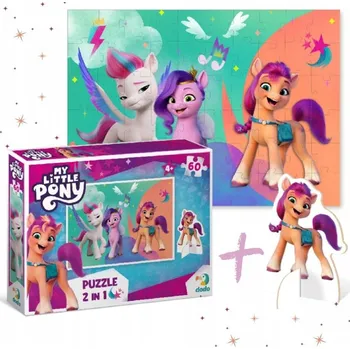 Puzzle Puzzle 60 dílků My Little Pony s figurkou postavičky