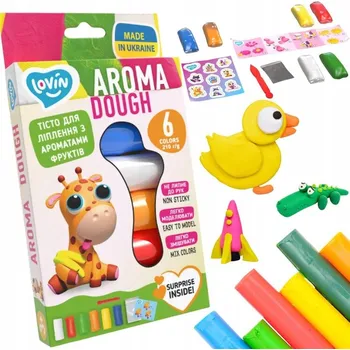 Modelovací hmota Plastelína, Modelína Modelovací Hmota sada neonové modelovací hmoty, 6 barev