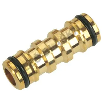 Zavlažování Zahradní spojka hadic mosazná pro 2 rychlospojky, spojení zahradních hadic Z047
