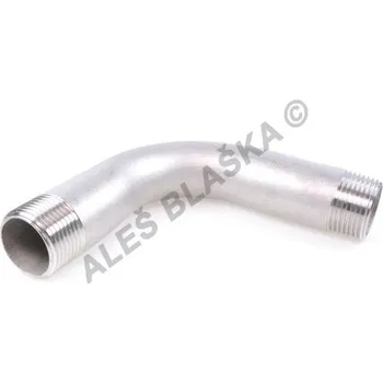 Fitinka Oblouk nerezový NEREZ závitový - vnitřní/vnější závit - INOX - 1/4" TYP305