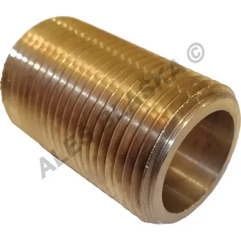 Fitinka Vsuvka jednoznačná masivní mosazná (SOLAR) (vnější závit) - MOSAZ (nipl) - 1/2"x48 A003S
