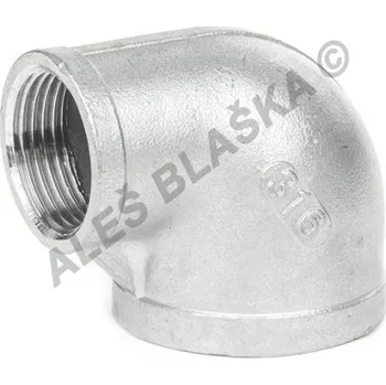 Fitinka Koleno redukované nerezové NEREZ závitové - vnitřní závity - INOX - 1/2"x3/8" TYP301R