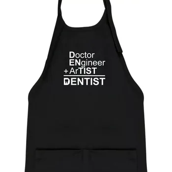 Kuchyňská zástěra Co znamená dentist - Dětská zástěra na vaření - Univerzální velikost ( Černá )