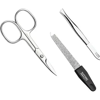 Černá cestovní manikúra Solingen z umělé kůže PL808 DuKaS