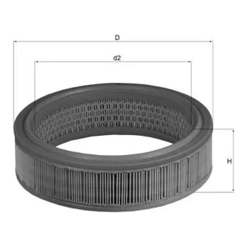 Filtr do auta Vzduchový filtr MAHLE LX 158