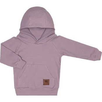 Mikina VAFLE s kapucí - Světle fialová Velikost: 68