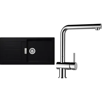 Kuchyňský dřez Set Schock S2-12 (dřez Signus D-100L Puro + baterie Epos Chrom)