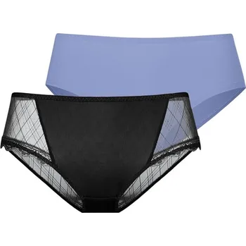 Dámské oblečení Kalhotky Dorina Hellblau/ Schwarz 8139636 3XL