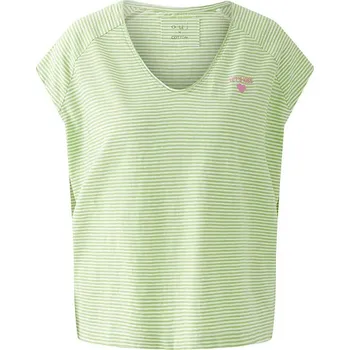 Dámské tričko Tričko Oui Grün/ Weiß 8757256 34