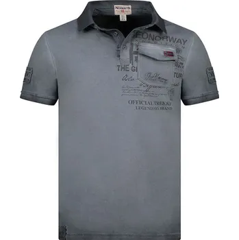 Pánské tričko Tričko Geographical Norway Grau 989049 S