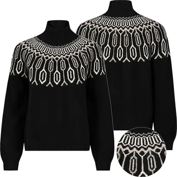 Dámský svetr Sublevel Schwarz 895630 XS