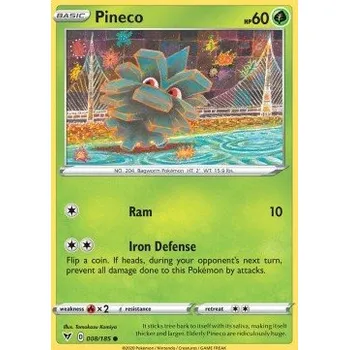 Karetní hra Pokémon VIV 008/185 Pineco - Vivid Voltage Stav: Near Mint, Verze: REVERSE HOLO