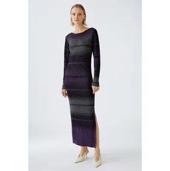 Dámské šaty Šaty Oui Grau/ Lila 5515117 34