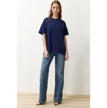 Dámské tričko Tričko trendyol Dunkelblau 8490394 XS