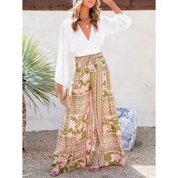 Dámské kalhoty Milan Kiss Rosa/ Hellgrün 9312890 S