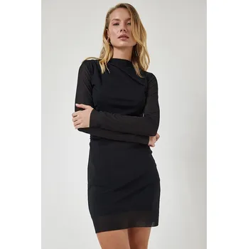 Dámské šaty Šaty Happiness Istanbul Schwarz 704638 36