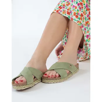 Dámské žabky BACKSUN Khaki 839739 40