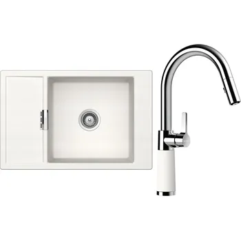 Kuchyňský dřez Set Schock S4-7 (dřez Mono D-100XS Polaris + baterie SC-520.120 Polaris)