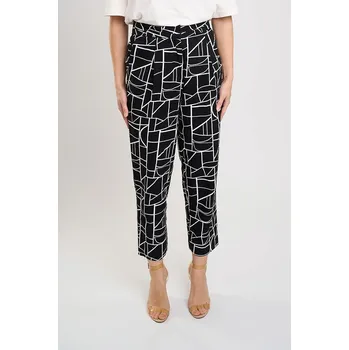 Dámské kalhoty Marks & Spencer Schwarz/ Weiß 9326393 38/L31