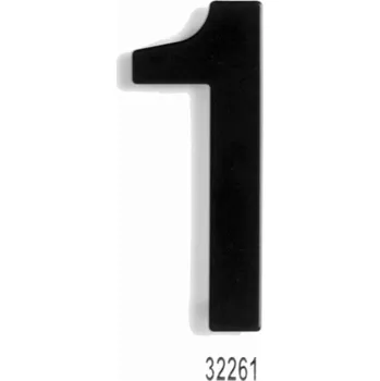 Domovní číslo C152 Číslice 152mm - černá mat "1" (C152 Číslice 152mm - černá mat "1")