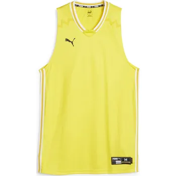Pánské tílko Pánské tílko PUMA HOOPS TEAM GAME JERSEY 67662805 CYBER YELLOW XXL