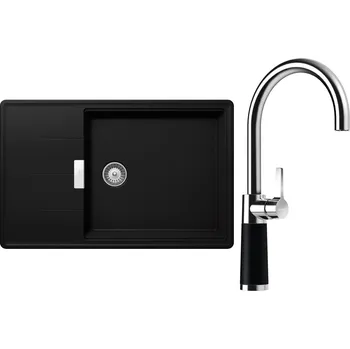 Kuchyňský dřez Set Schock S17-6 (dřez Tia D-100LS Puro + baterie SC-520 Puro)